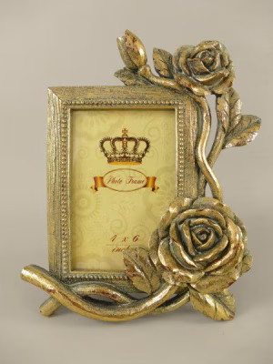 Fotolijst rozen goud