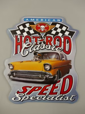 Wandbord garage Hotrod spees