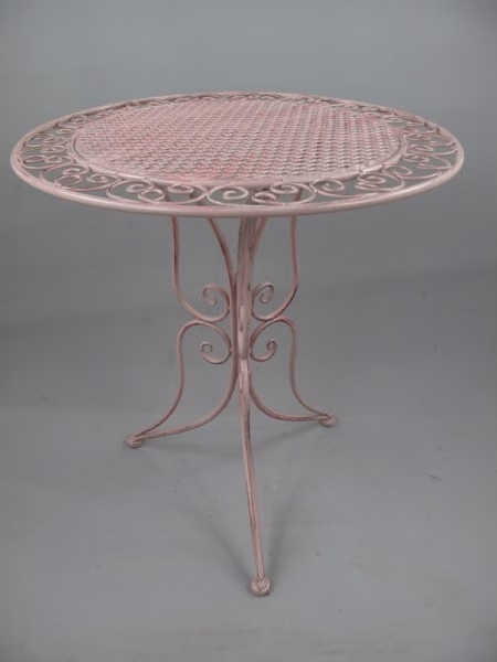 Brocante bistro set roze 3 Brocante bistro set roze - Afbeelding 3