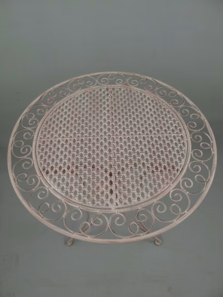Brocante bistro set roze 5 Brocante bistro set roze - Afbeelding 5