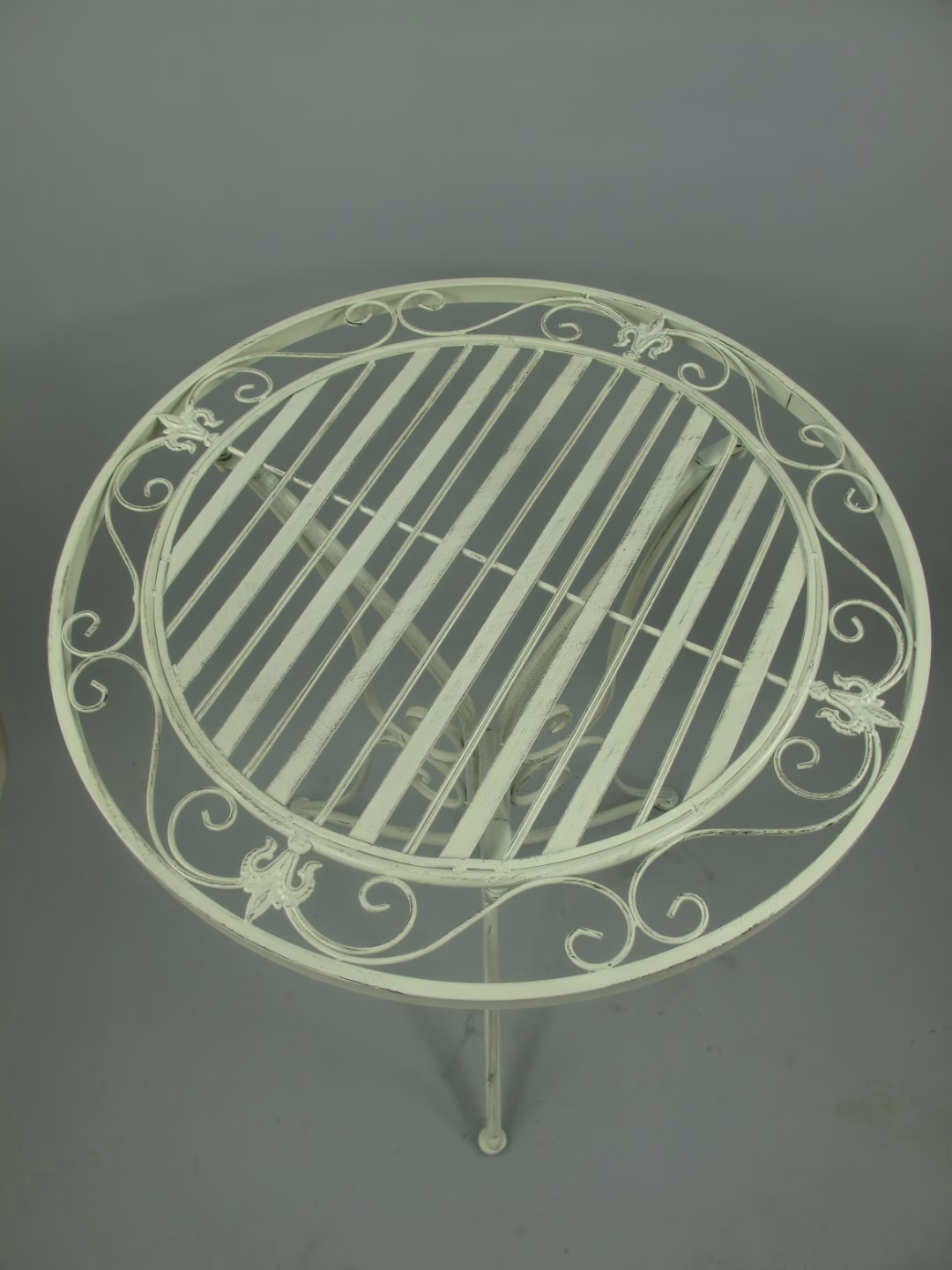 Brocante klassieke tuinset wit 5 Brocante klassieke tuinset wit - Afbeelding 5