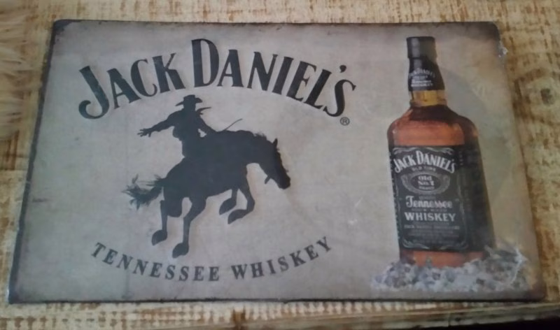 Ontdek het unieke reclame bord van Jack Daniel's 1 Reclame bord Jack Daniel's