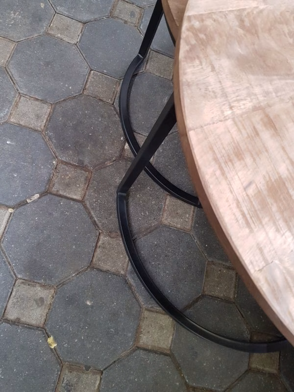 Salontafel mangohout set van drie 4 Salontafel mangohout set van drie - Afbeelding 4