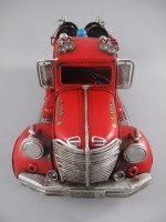 Antieke Blikken Brandweerauto – Vintage Decoratie 5 Antieke Blikken Brandweerauto – Vintage Decoratie - Afbeelding 5