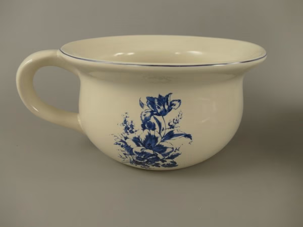 Porseleinen lampetstel blauw 3 Porseleinen lampetstel blauw - Afbeelding 3