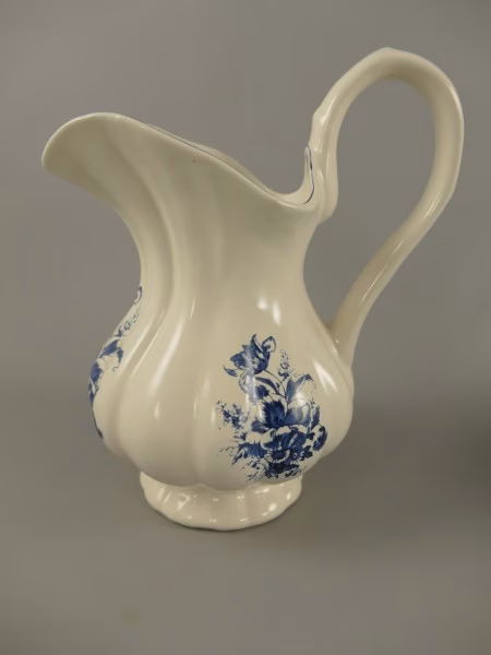 Porseleinen lampetstel blauw 8 Porseleinen lampetstel blauw - Afbeelding 8