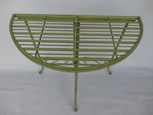 Wandtafel tuintafel groen halfrond 3 Wandtafel tuintafel groen halfrond - Afbeelding 3