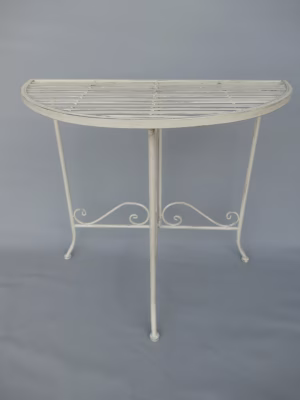 Tuintafel wandtafel metaal wit