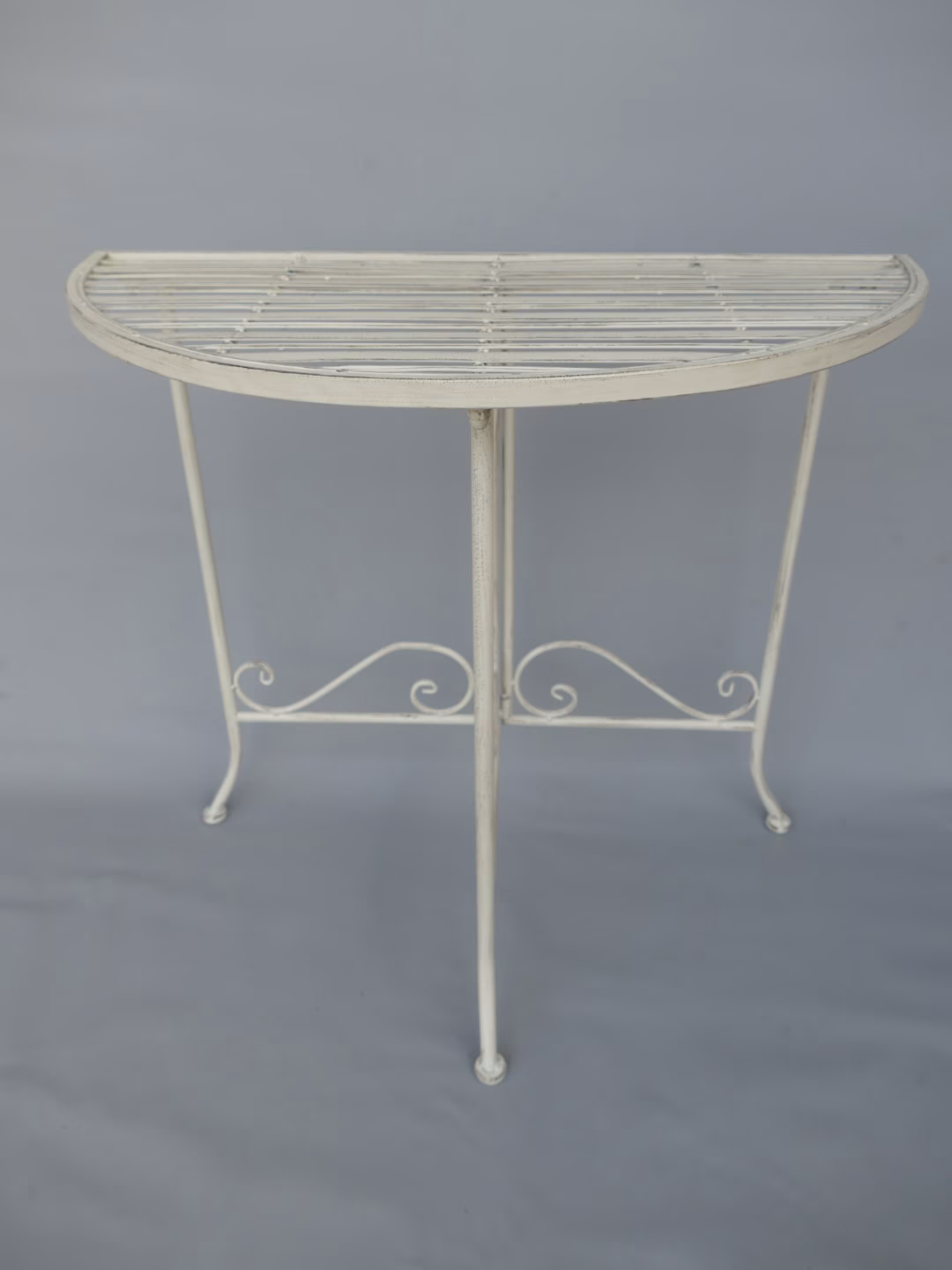 Tuintafel wandtafel metaal wit 1 Tuintafel wandtafel metaal wit
