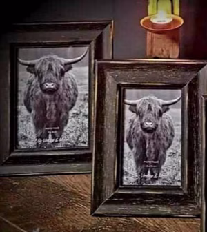 Houten fotolijst zwart.