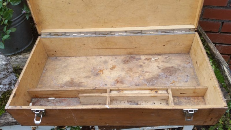 Brocante schilder/ potlodenkist 3 Brocante schilder/ potlodenkist - Afbeelding 3