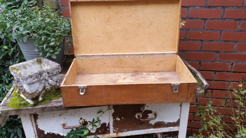 Brocante schilder/ potlodenkist 4 Brocante schilder/ potlodenkist - Afbeelding 4