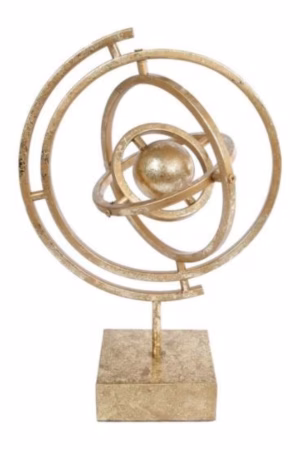 Sculptuur atmosfeer goud metaal