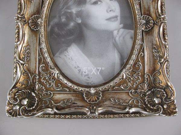 Barok Fotolijst zilverkleurig 25x21cm 4 Barok Fotolijst zilverkleurig 25x21cm - Afbeelding 4