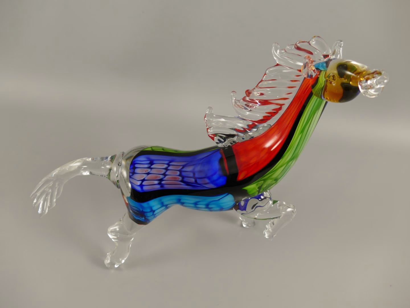 Paard beeldje in Murano stijl 2 Paard beeldje in Murano stijl - Afbeelding 2