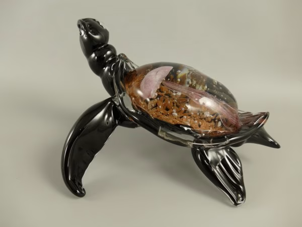 Schildpad beeldje in Murano stijl 2 Schildpad beeldje in Murano stijl - Afbeelding 2