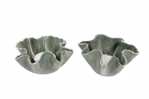 Theelicht "Flower groen