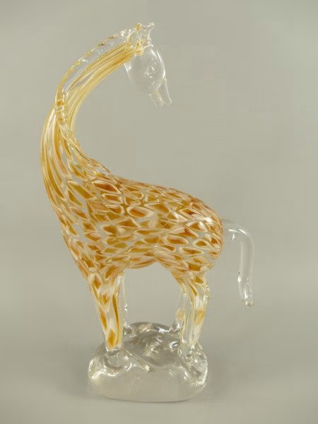 Glazen figuur giraffe 37 Murano style Handgemaakt Kunstobject 4 Glazen figuur giraffe 37 Murano style Handgemaakt Kunstobject - Afbeelding 4
