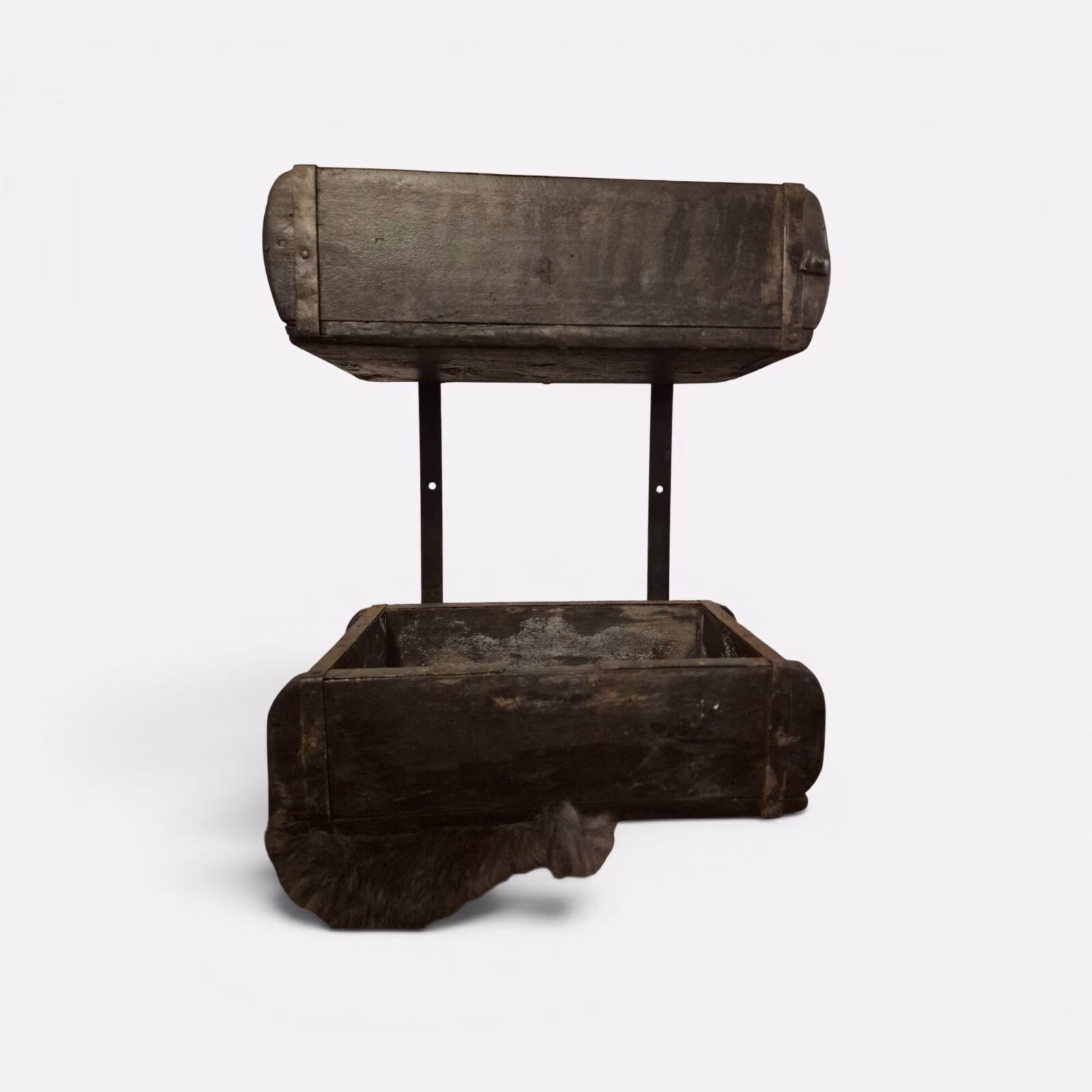 Stoere landelijke steenmal etagère Mooss 36 cm Lang 1 Stoere landelijke steenmal etagère Mooss 36 cm Lang