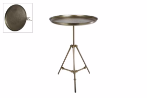 Tafel bijzettafel ''Aya'' messing metaal