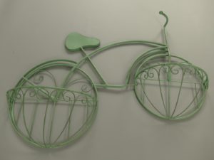 Metalen plantenbak model fiets
