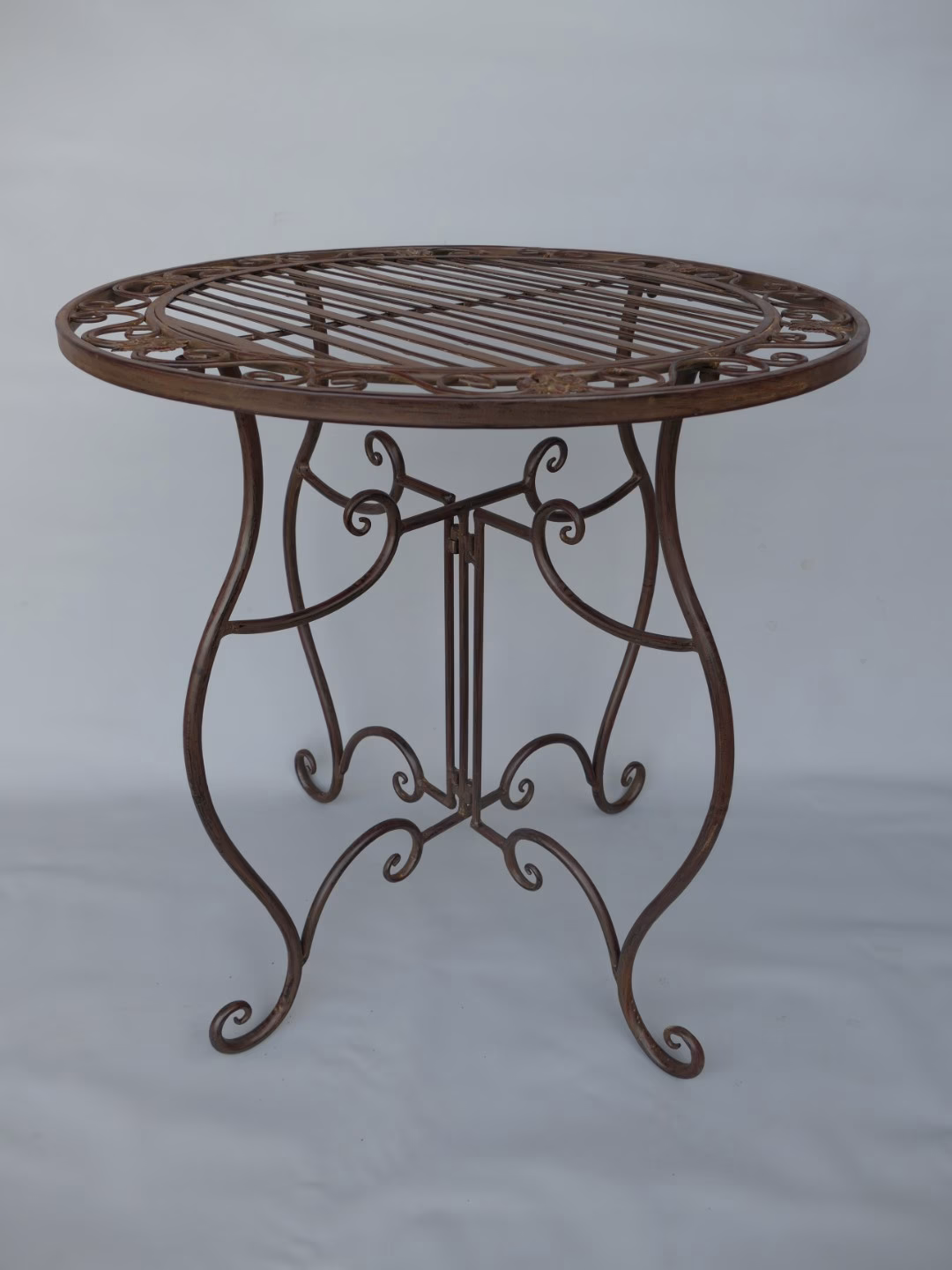 Brocante bruin klassieke tuinset 3 Brocante bruin klassieke tuinset - Afbeelding 3