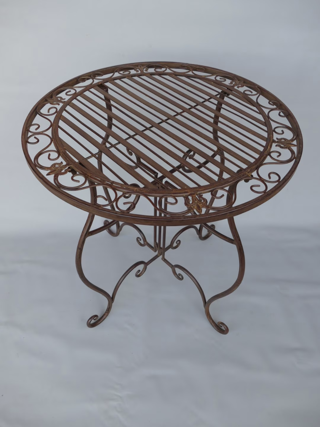 Brocante bruin klassieke tuinset 4 Brocante bruin klassieke tuinset - Afbeelding 4