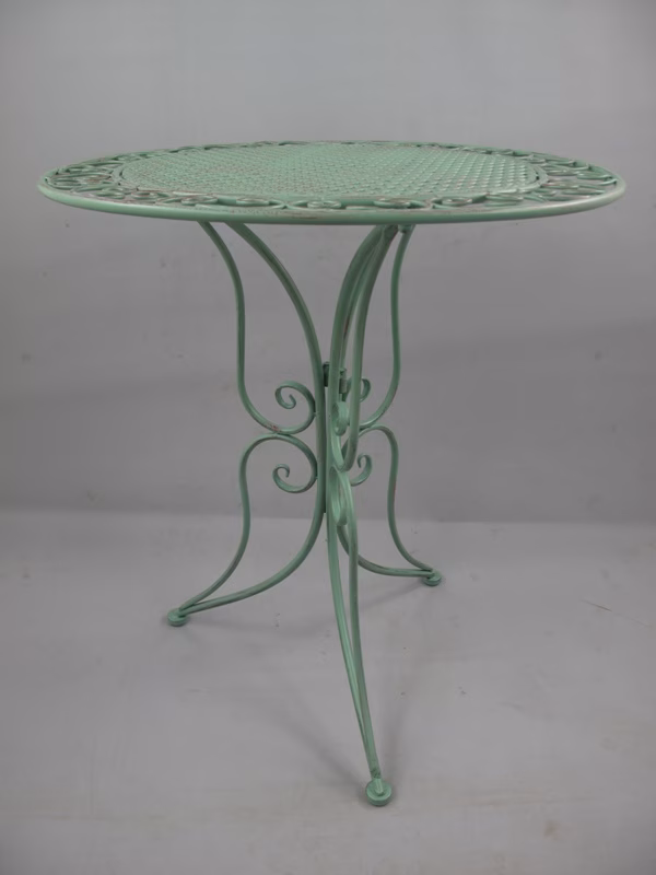 Brocante bistro set groen 3 Brocante bistro set groen - Afbeelding 3