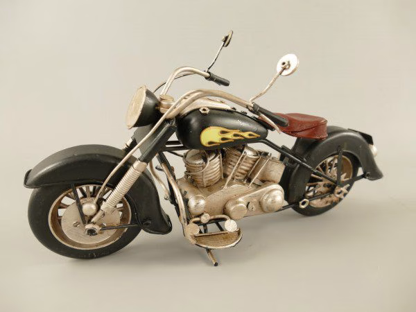 Motor antiek ijzer L.28cm 2 Motor antiek ijzer L.28cm