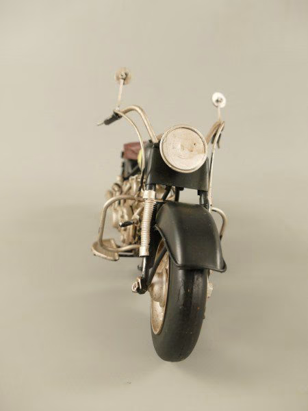 Motor antiek ijzer L.28cm 4 Motor antiek ijzer L.28cm
