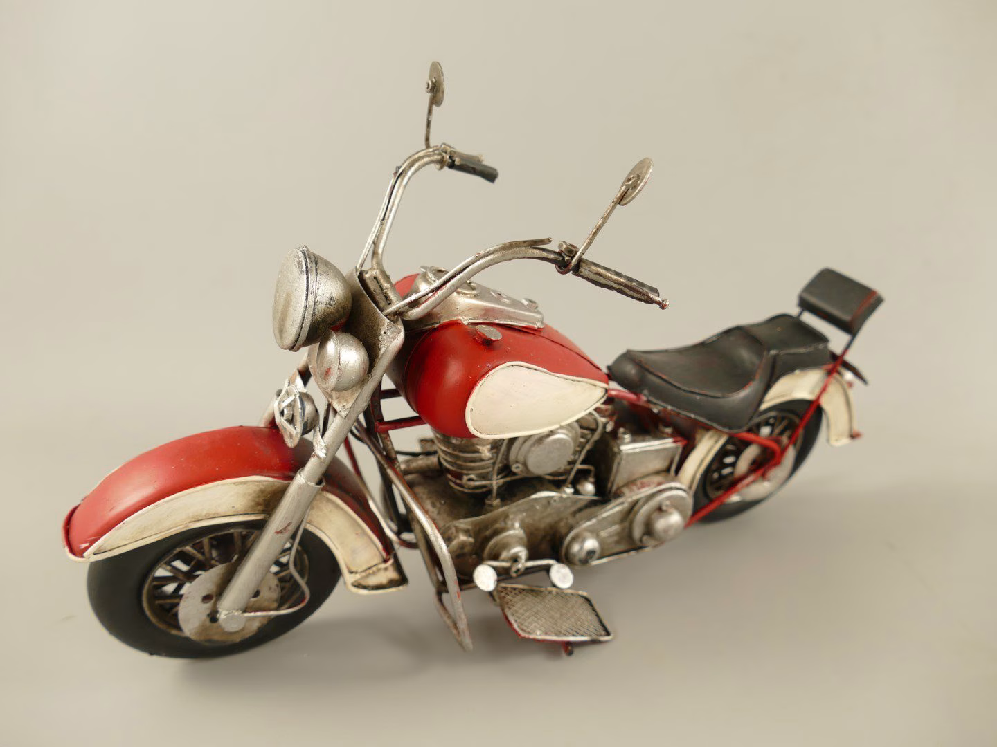 Motor antiek ijzer L.35cm 2 Motor antiek ijzer L.35cm