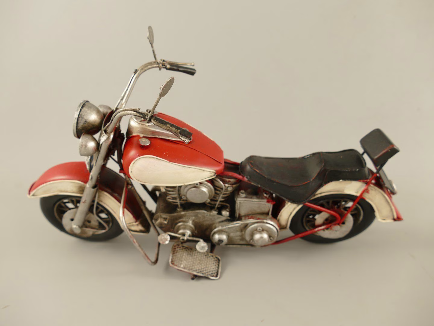Motor antiek ijzer L.35cm 3 Motor antiek ijzer L.35cm