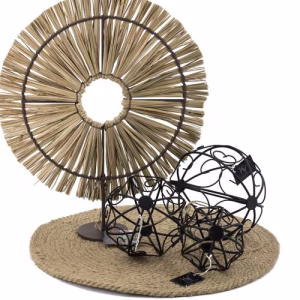 Metalen decoratiebal zwart