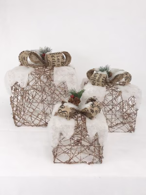 Gift box with light kerst