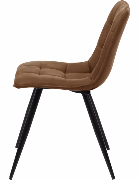 Eetkamerstoel Lucy Cognac (gaan per vier stuks) 2 Eetkamerstoel Lucy Cognac