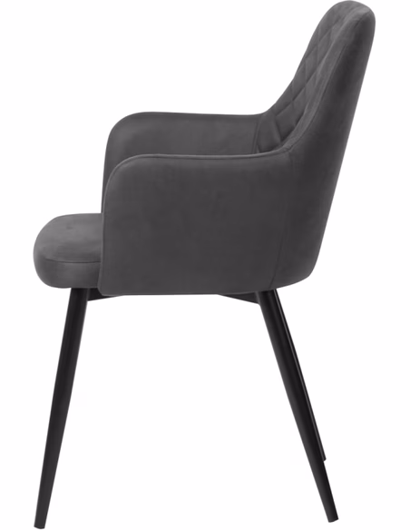 Eetkamerstoel Rocky Anthracite set van twee 4 Eetkamerstoel Rocky Anthracite set van twee - Afbeelding 4