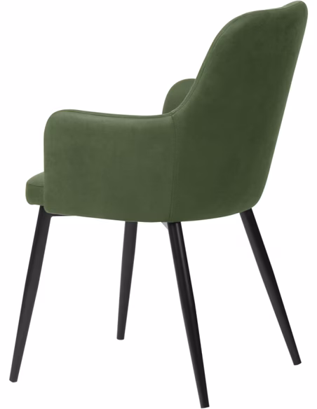 Eetkamerstoel Rocky Army green set van twee 2 Eetkamerstoel Rocky Army green set van twee