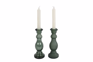 Kandelaar Noviembre donkergroen glas
