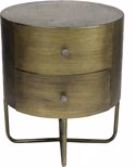 Bijzettafel Cleo industrieel 2 Bijzettafel Cleo industrieel