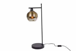 Tafellamp "Eva" zwart/goud metaal