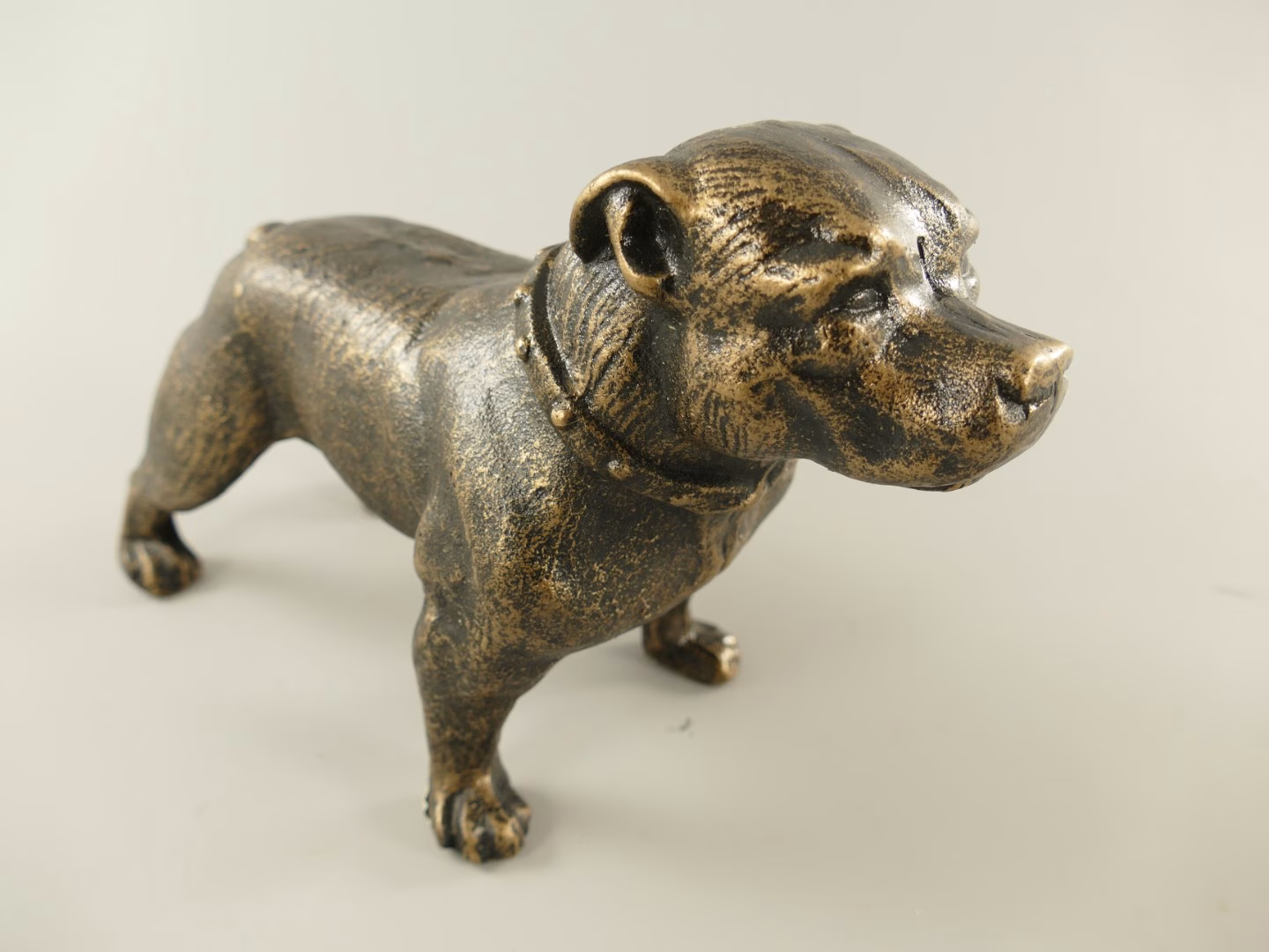 Bulldog hond rustiek gietijzer 1 Bulldog hond rustiek gietijzer