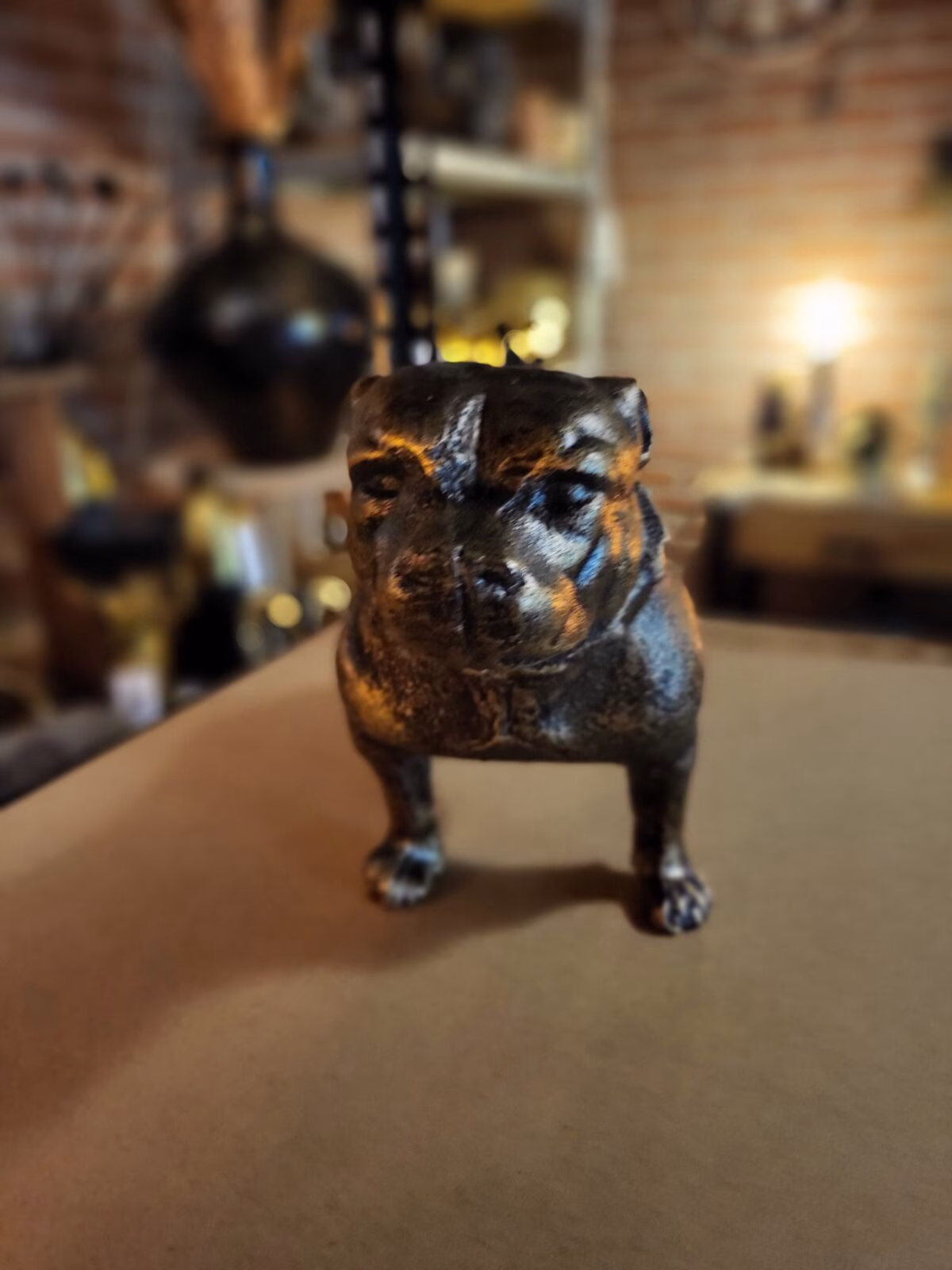 Bulldog hond rustiek gietijzer 8 Bulldog hond rustiek gietijzer - Afbeelding 8