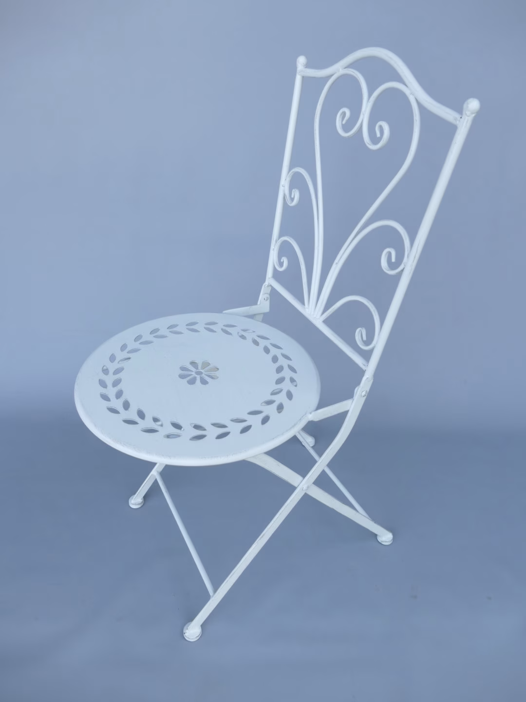Bistro set rustiek wit 4 Bistro set rustiek wit