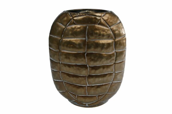Vaas Turtle brons metaal 27x9,5x35,5cm