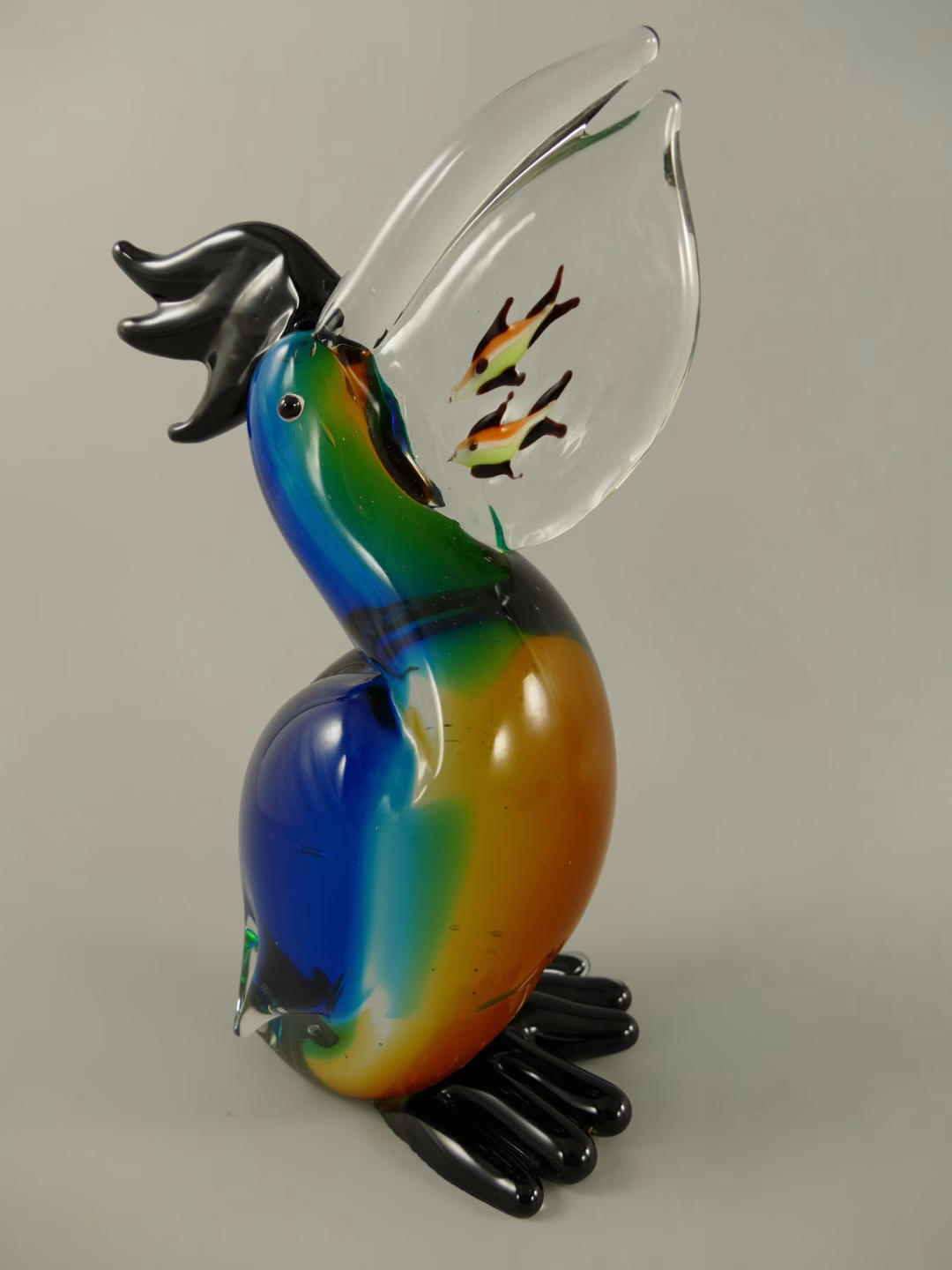 Glasbeeld Murano stijl Pelikaan Handgemaakt Kunstobject 3 Glasbeeld Murano stijl Pelikaan Handgemaakt Kunstobject - Afbeelding 3