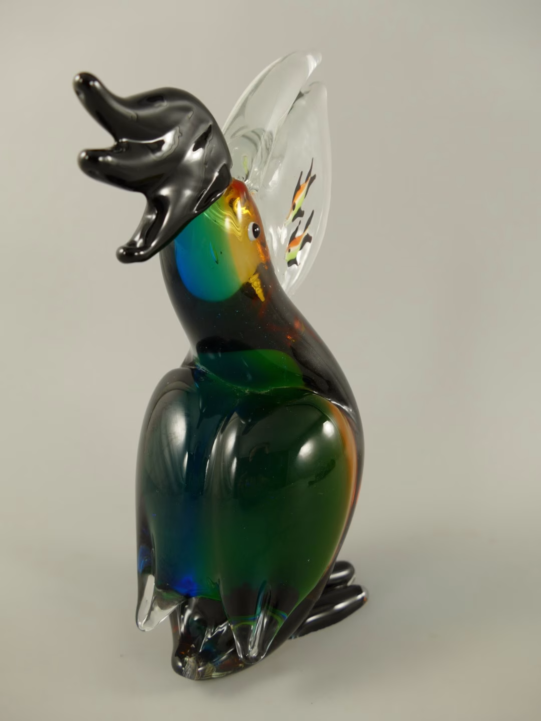 Glasbeeld Murano stijl Pelikaan Handgemaakt Kunstobject 4 Glasbeeld Murano stijl Pelikaan Handgemaakt Kunstobject - Afbeelding 4