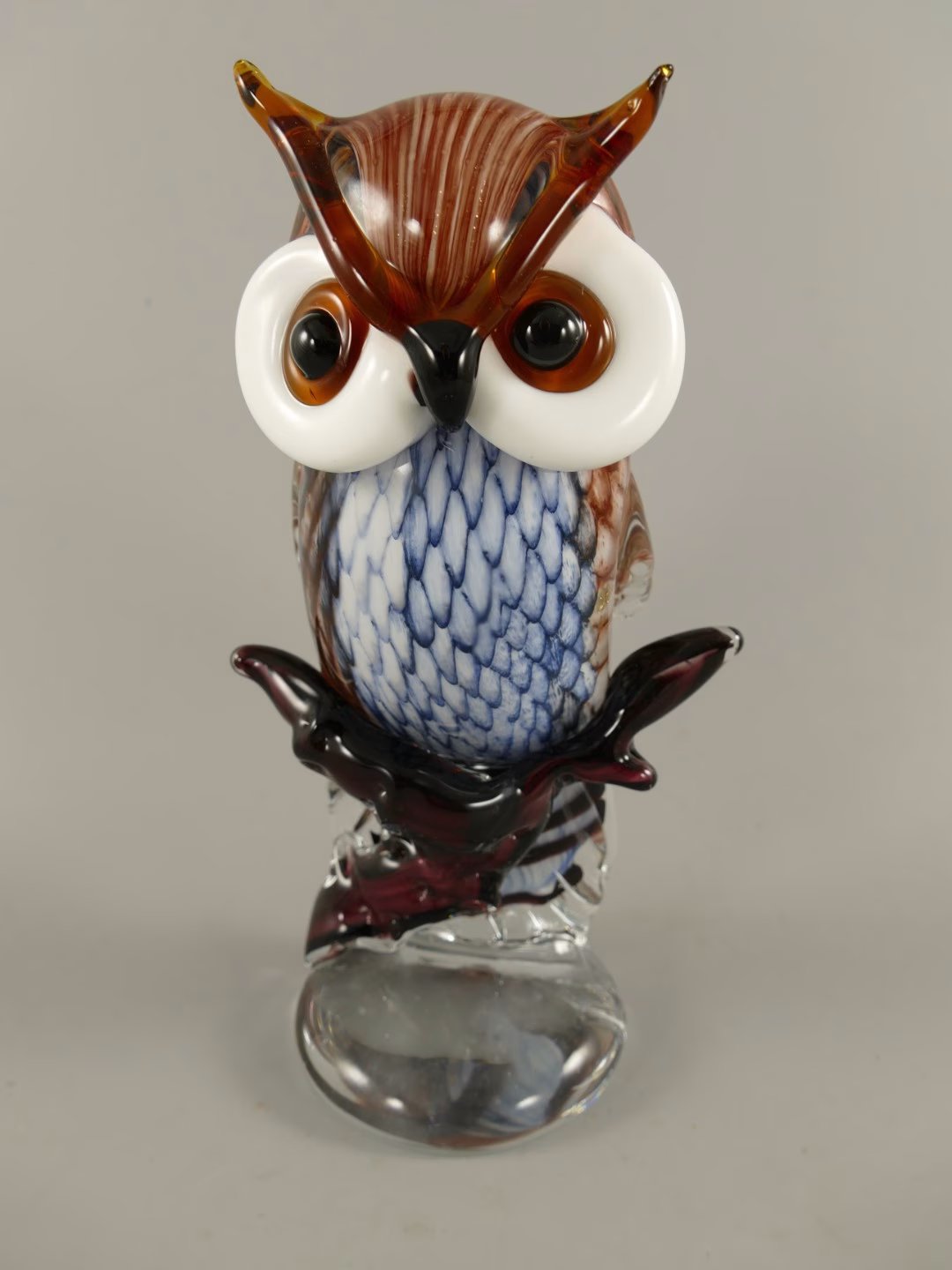 Glas beeld Murano stijl uil 1 Glas beeld Murano stijl uil