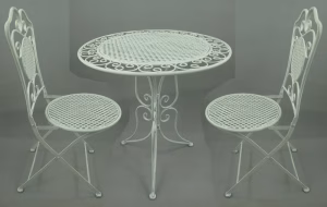 Brocante bistro set wit