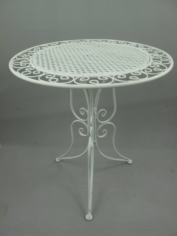 Brocante bistro set wit 2 Brocante bistro set wit - Afbeelding 2