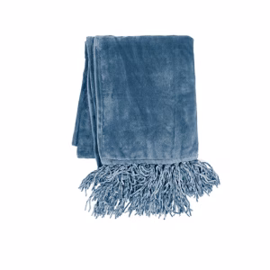 Plaid Micro flanel koraalblauw